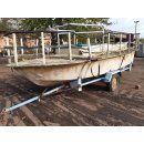 GFK- Motorboot Sportboot Kunststoffboot mit Trailer...