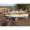 GFK- Motorboot Sportboot Kunststoffboot mit Trailer...