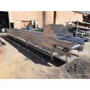 Förderband Edelstahl ca. 9 m gebraucht B16003