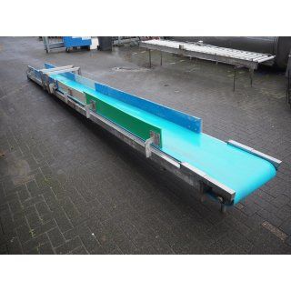 Förderband Edelstahl ca. 6,8 m gebraucht B16401