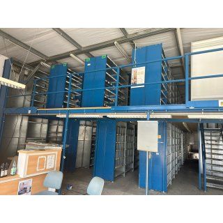 Fachbodenregal 80 m, 100 kg Fachlast 1 m Spannweite gebraucht B16745