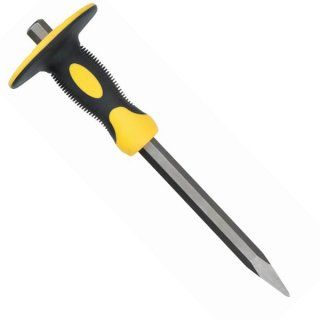 300mm pointed chisel, made of CrV, 18mm diameter with hand guard