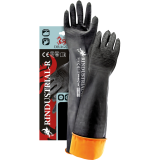 Rubber gloves long natural latex 60cm