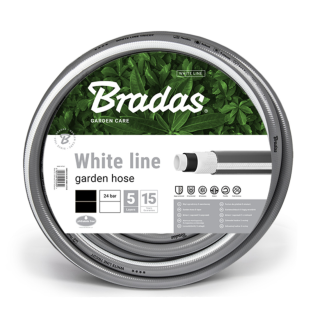 5-fold coated garden hose 1/2" white line twist resistant