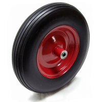 Wheelbarrow wheel with metal rim solid rubber 4.80/4.00-8
