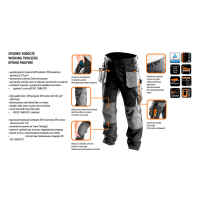 Professional work trousers grey/black (neo)
