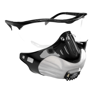 Full view goggles with 3 breathing masks