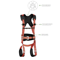 Professional 3 point harness with quick release buckle
