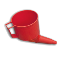 Funnel with sieve