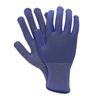 Work gloves with micro-dot nubs