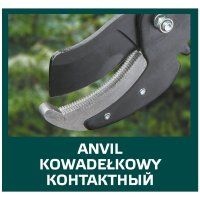 Verto Amboss-Astschere 42 mm, Alu