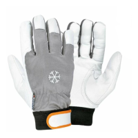 Winter goatskin work gloves