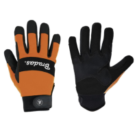 Professional work gloves Tech Black synthetic leather