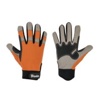 Professional work gloves Tech Gray synthetic leather