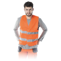 High visibility vest orange 120 g/m²