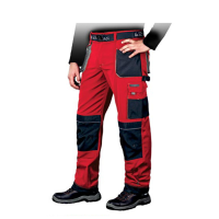 Pantalons de travail rouges de différentes...