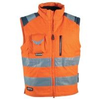 Cofra 2 in 1 high visibility jacket with fleece sleeves