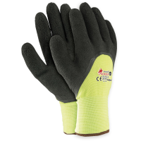 Winter work gloves with latex coating high cut and tear...