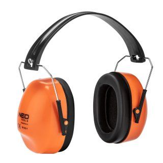 bügelgehörschutz in orange/schwarz