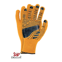 pvc gloves orange