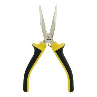 Flat nose pliers 160mm, with spring mechanism
