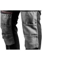 neo tools arbeitslatzhose slim-fit mit oxford-gewebe ansicht der kniepolstertaschen