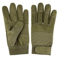 neo tools taktische handschuhe aus kunstleder in grün nahaufnahme