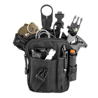 Neo Tools 14-tlg. Outdoor Survival-Kit mit Tasche Überlebensset
