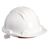 Construction helmet color: white
