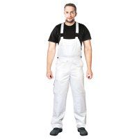Work dungarees white (bister)