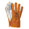 warm leather work gloves with fleece lining