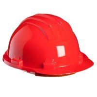 Construction helmet color: red