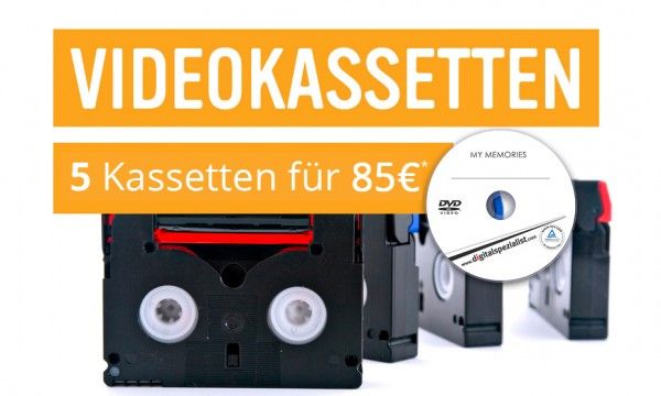5 Videokassetten auf DVD digitalisieren