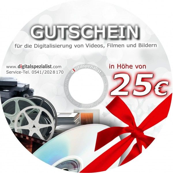 Geschenk-Gutschein 25€