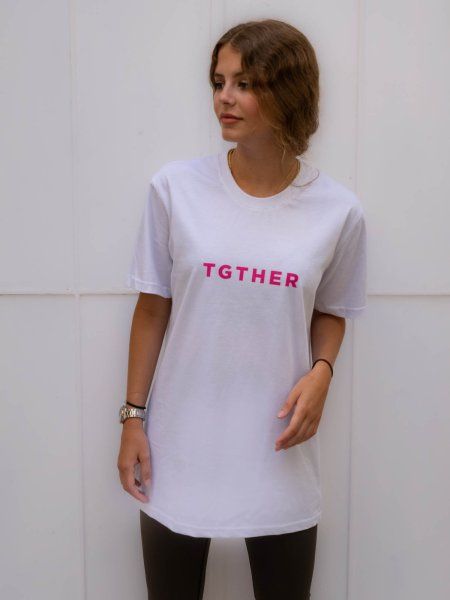 TGTHER T-SHIRT LADYS WEISS PINK