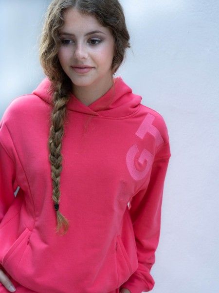 STILLPULLOVER TGTHER MIT KAPUZE KORALLE XS