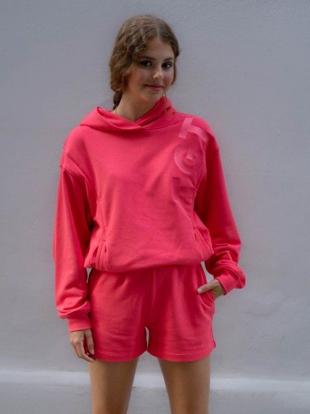 STILLPULLOVER TGTHER MIT KAPUZE KORALLE XS