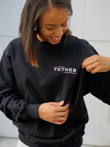 STILLPULLOVER TGTHER COSY SCHWARZ XXL