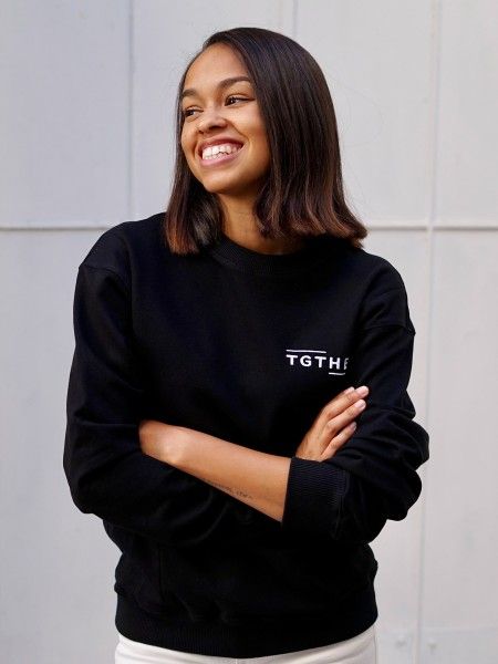 STILLPULLOVER TGTHER COSY SCHWARZ XXL