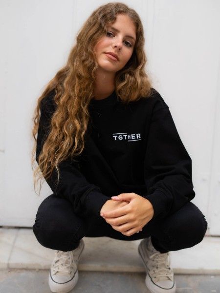 STILLPULLOVER TGTHER COSY SCHWARZ XXL