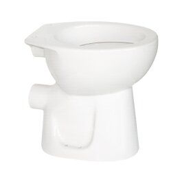 Erhöhtes Stand-Tiefspül WC + 6cm (Sitzhöhe: 45 cm), weiß