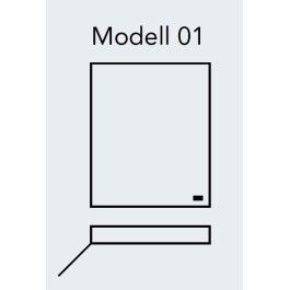 SPRINZ Classical-Line Spiegelschrank Modell 01, 1-türig, verschiedene Ausführungen wählbar