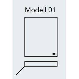 SPRINZ Modern-Line szafa z lustrem model 01, 1-drzwiowa, dostępne różne wersje