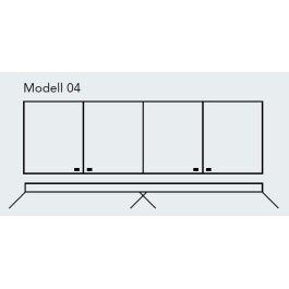 SPRINZ Modern-Line szafa z lustrem model 04, 4-drzwiowa, dostępne różne wersje