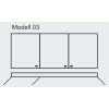 SPRINZ Classical-Line Spiegelschrank Modell 03, 3-t&uuml;rig, verschiedene Ausf&uuml;hrungen w&auml;hlbar