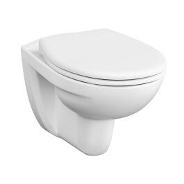 Wand-Tiefspül-WC, weiß, spülrandlos, mit Hygienebeschichtung