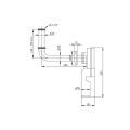 Wandeinbau-Geruchsverschluss 1 1/4&quot; x 50mm, mit...