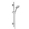 Zestaw prysznicowy ZEUS, z drążkiem prysznicowym HERA 750mm, wąż 1600mm, gł&oacute;wka prysznicowa z regulacją w 3 kierunkach, chrom