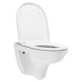 O.novo Combi-Pack WC wiszące, z DirectFlush, deska WC z Quick Release i mechanizmem miękkiego zamykania, biały