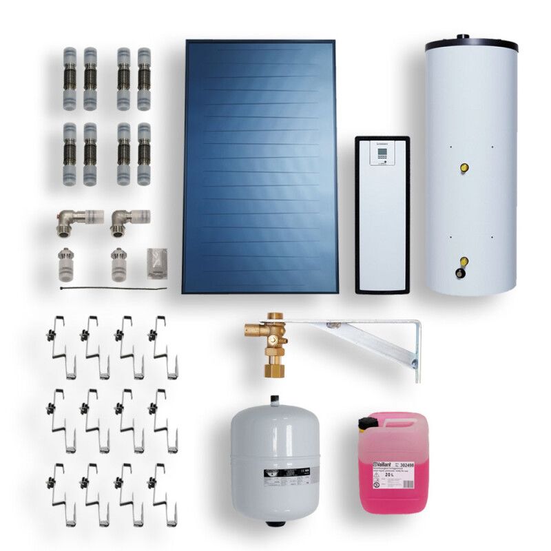 Vaillant Solar Paket 9.202/5, 7,53m² VFK 125/4, AuroSTEP Plus VIH